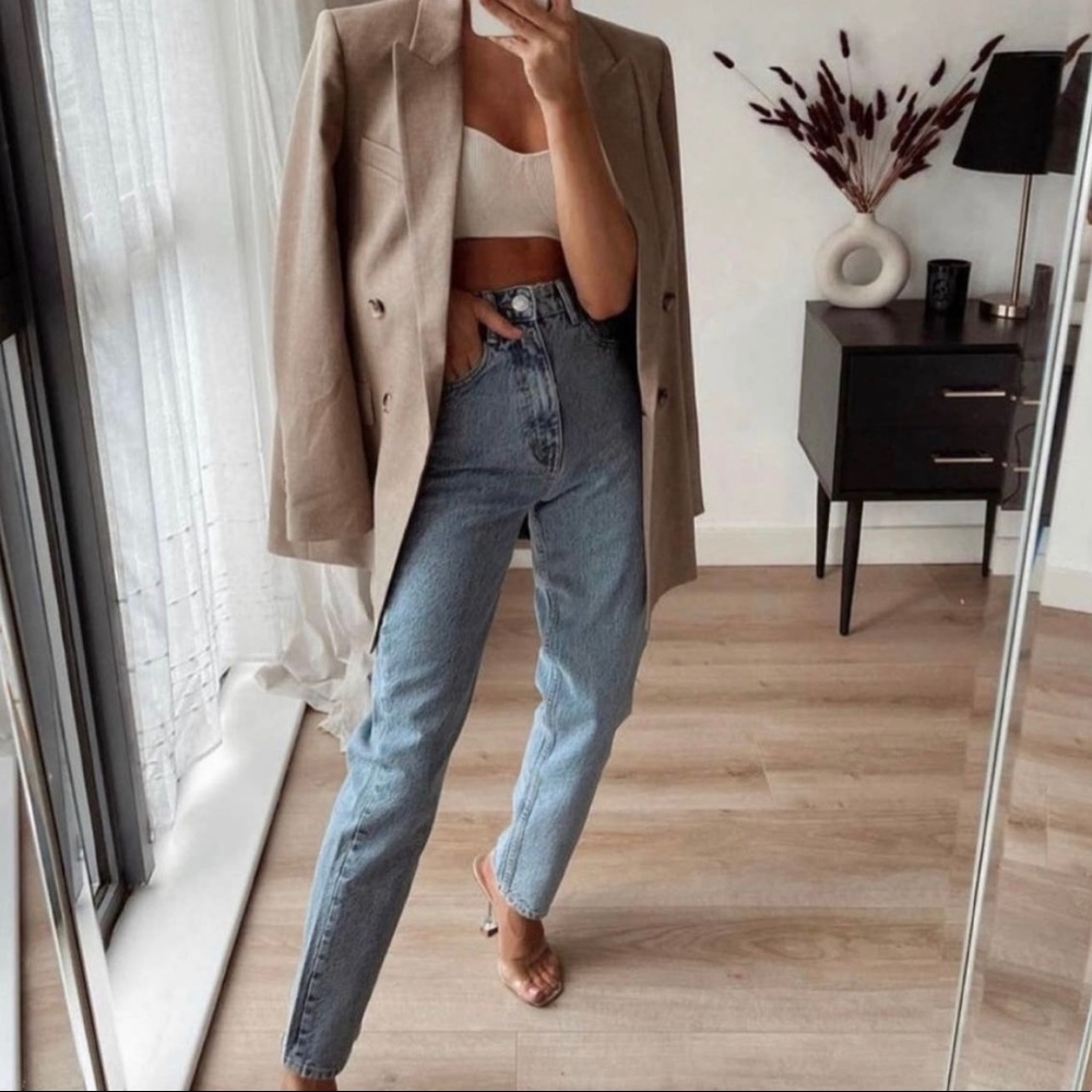 Zara boot cut medium wash jeans